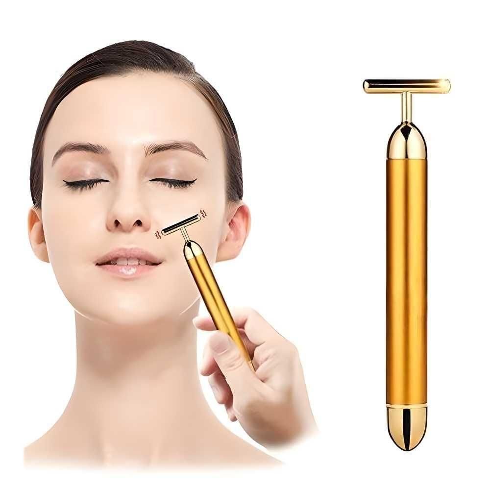 Gold Electric Facial Massager