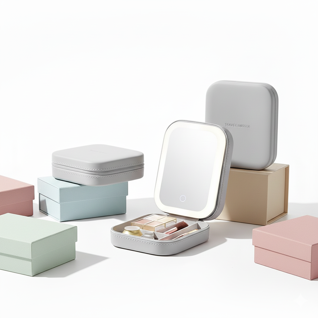 LED Jeweller box with Built-In Mirror