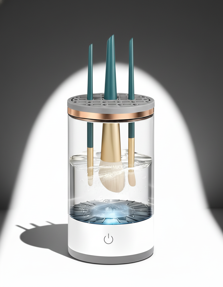 Electric 360° Makeup Brush Cleaner & Dryer – Multicolor