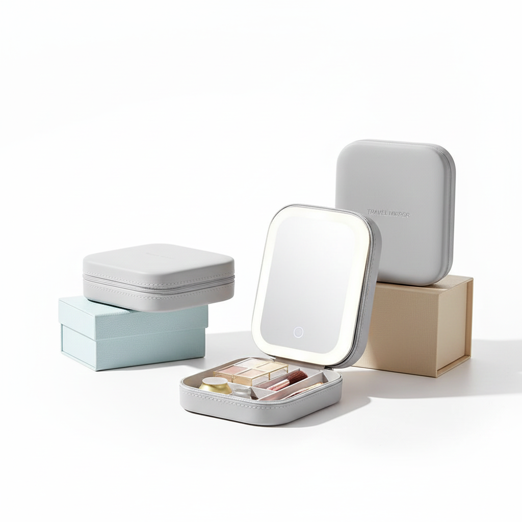 LED Jeweller box with Built-In Mirror