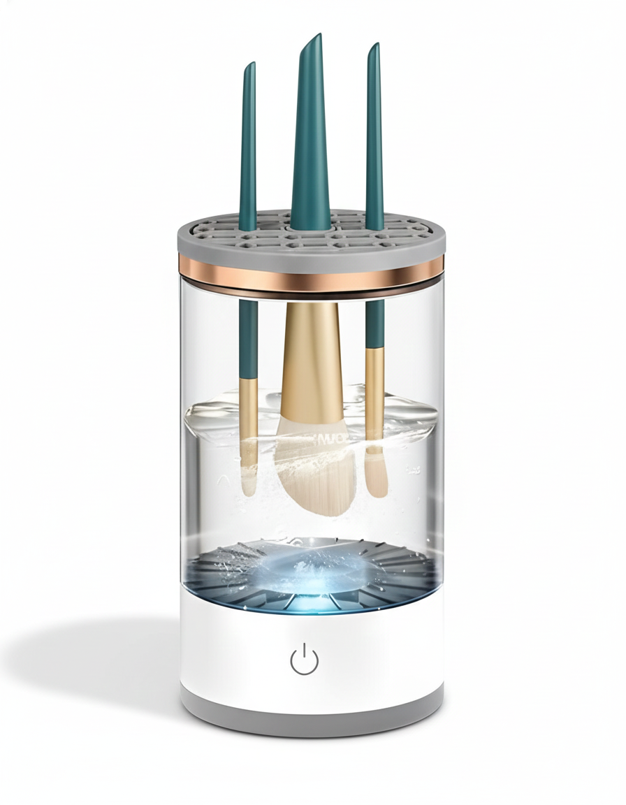 Electric 360° Makeup Brush Cleaner & Dryer – Multicolor