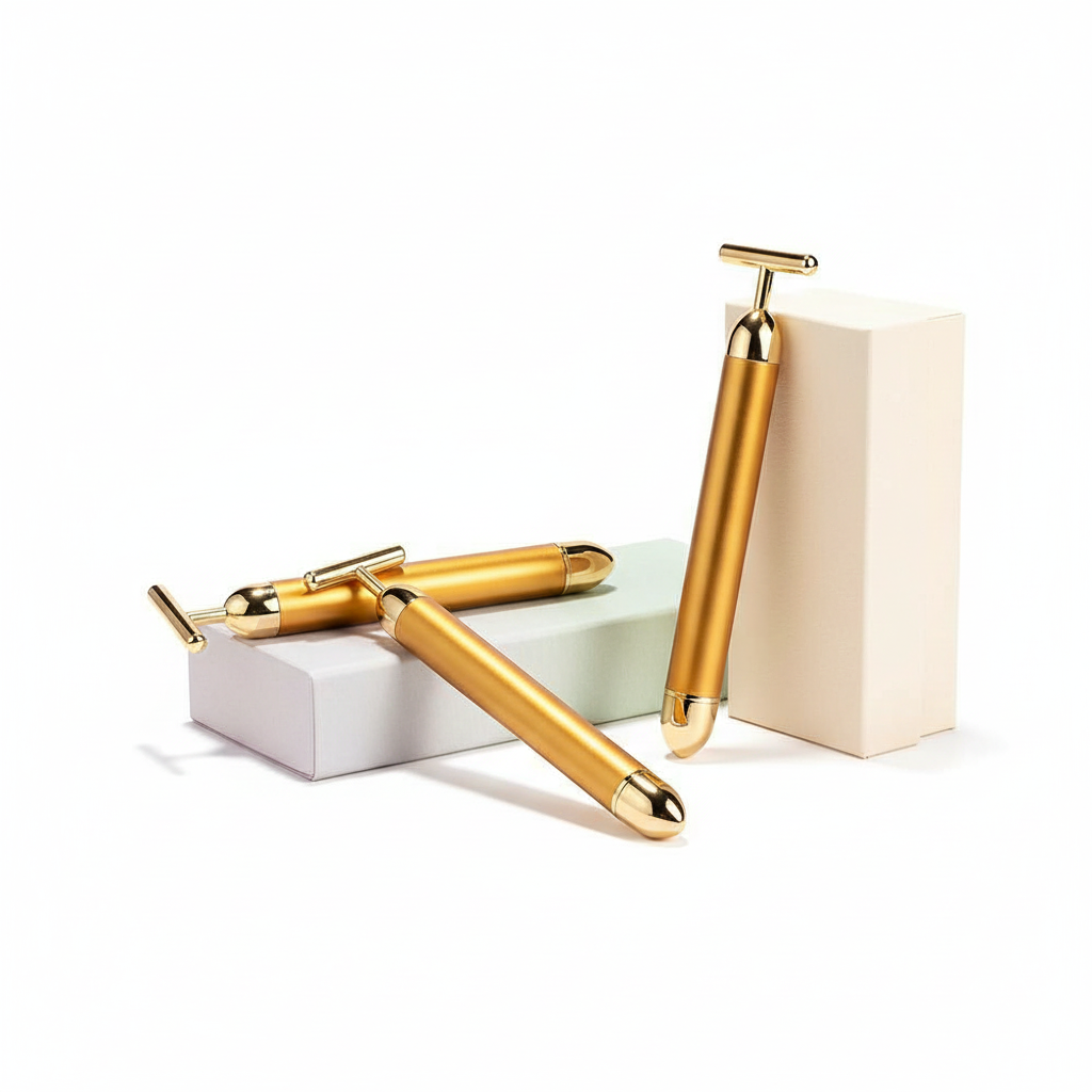 Gold Electric Facial Massager