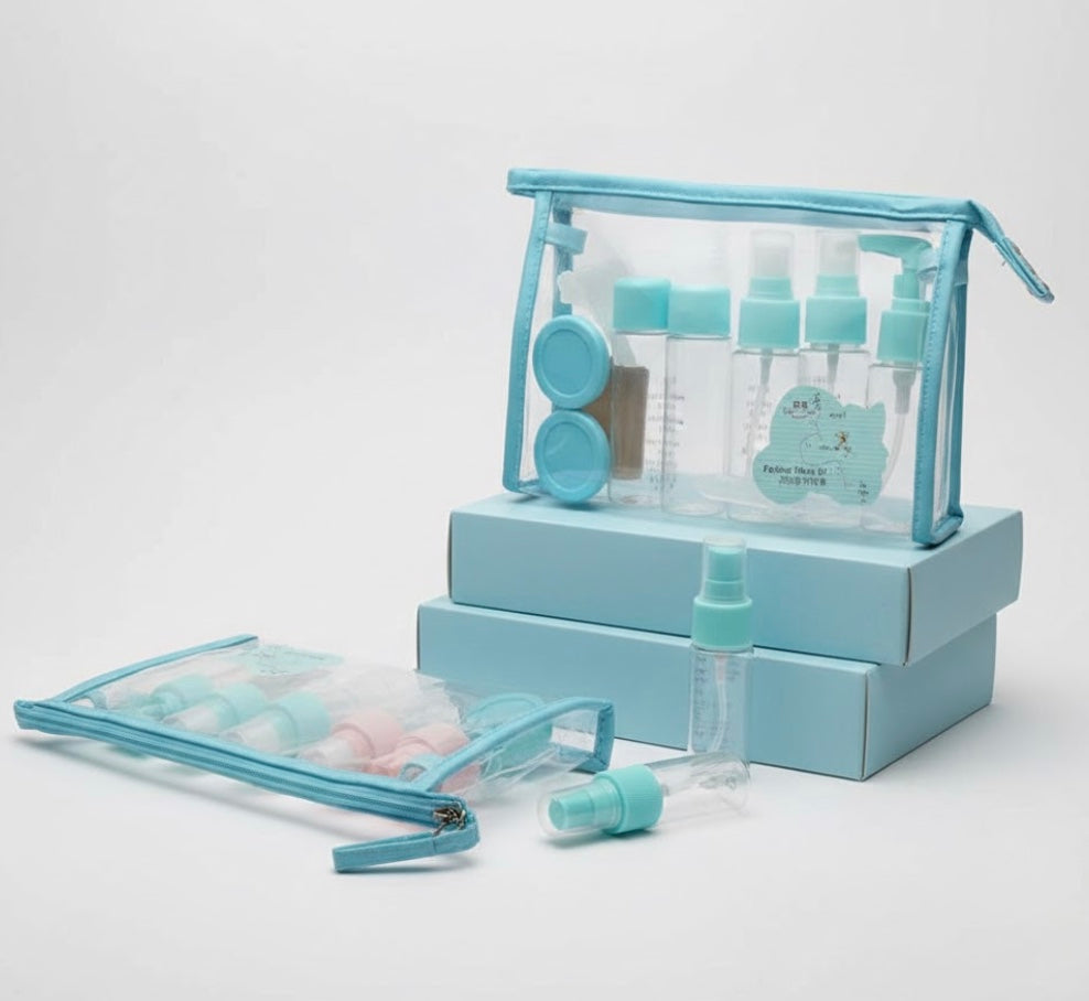 7-Piece Travel Cosmetic Bottle Set