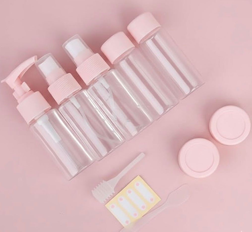 7-Piece Travel Cosmetic Bottle Set