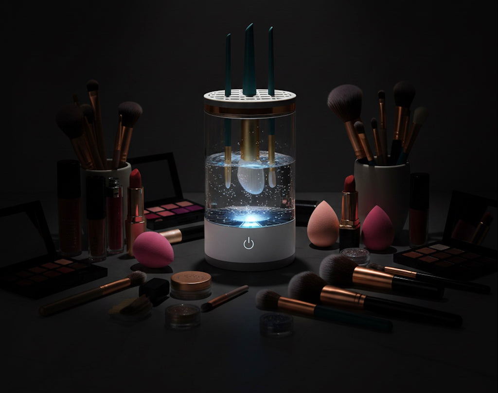 Electric 360° Makeup Brush Cleaner & Dryer – Multicolor